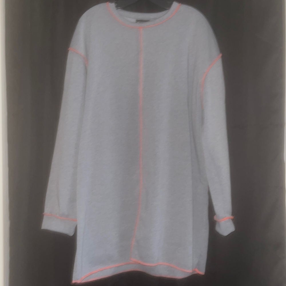 PRETTYLITTLETHING oversized sweater dress with seam detail